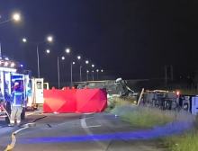 Śmiertelny wypadek na A4 pod Opolem. Zablokowany kierunek na Wrocław