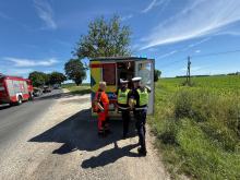 Wypadek na DW454. Są utrudnienia w ruchu