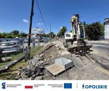 Trwają prace przy ulicy Kowalczyków w Opolu