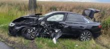 Zderzenie trzech samochodów w Suchej Psinie. W akcji dwa śmigłowce LPR.  AKTUALIZACJA 