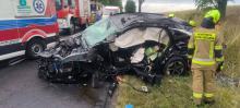 Sześć osób rannych. Policja ustala przyczyny wypadku na DW416