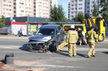 Wypadek na ulicy Niemodlińskiej w Opolu. Dwie osoby w szpitalu