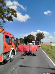 Śmiertelny wypadek w Jaworku. DK43 jest nieprzejezdna