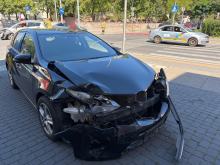 Dwie toyoty zderzyły się na skrzyżowaniu w Opolu. W samochodach były dzieci