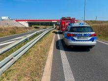 Zdarzenie na DK40. Zablokowany przejazd w kierunku Ujazdu