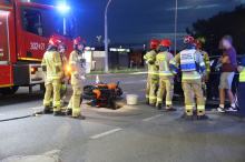 Motocyklista trafił do szpitala po zderzeniu z BMW w Opolu