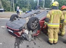 Wypadek na DK46 w Otmuchowie. Ruch odbywa się wahadłowo