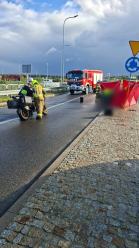 Śmiertelny wypadek motocyklisty BMW na DW 426. Są utrudnienia w ruchu