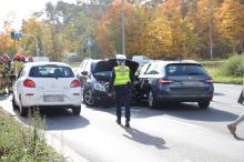 Wypadek czterech samochodów na obwodnicy Opola. Jeden z kierowców mógł jechać pod prąd