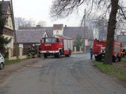 Pożar chlewni w Kępie
