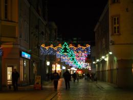Opolski rynek nocą