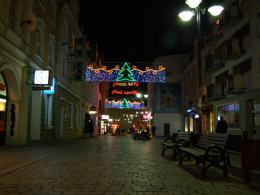 Opolski rynek nocą