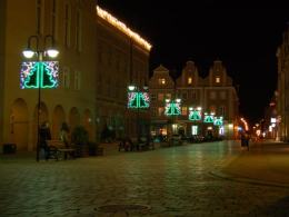 Opolski rynek nocą