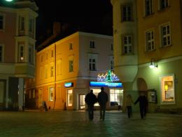 Opolski rynek nocą