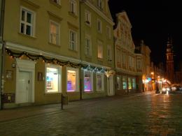 Opolski rynek nocą