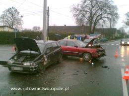Zderzenie trzech samochodów