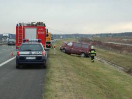 Wypadł z drogi na A4