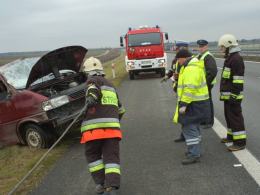 Wypadł z drogi na A4