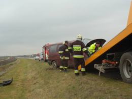 Wypadł z drogi na A4