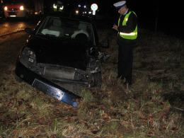 Wypadek na drodze Dąbrowa - Karczów