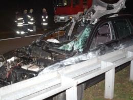 Nocny wypadek na A4