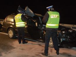 Nocny wypadek na A4