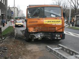 TIR zajechał drogę