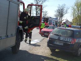 Potrącenie rowerzystki w Tarnowie Opolskim