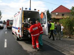 Wypadek w Sławicach - jedna osoba ranna