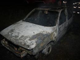 Spalony samochód