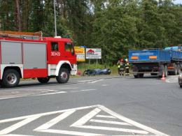 Śmiertelny wypadek na węźle w Prądach