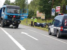 Śmiertelny wypadek na węźle w Prądach