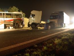 Karambol na autostradzie A4