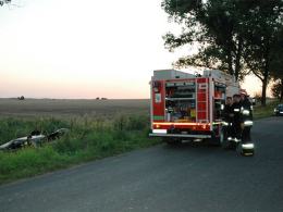 Wypadek na drodze Brzezina - Lipki