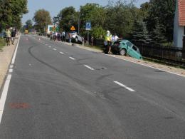 Zderzenie malucha z terenowym Mercedesem