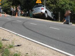 Zderzenie malucha z terenowym Mercedesem
