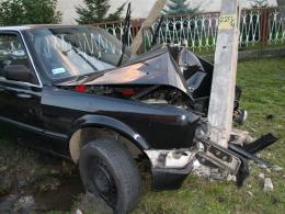 Uderzył w latarnię