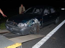 Wypadek pięciu samochodów na A4