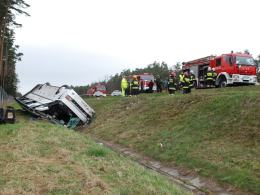 Tragiczny wypadek autobusu na A4