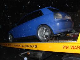 Policyjny pościg za osobowym audi