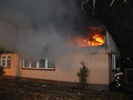 Pożar baraków w Opolu
