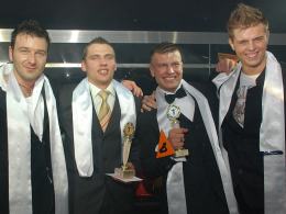Od lewej: Arkadiusz Muszyński, Waldemar Kuszman, Łukasz Jaroszewski, Mateusz Koik.