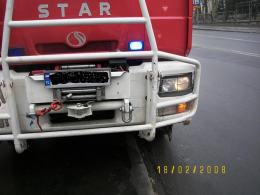 Wjechał w wóz strażacki