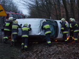 Rozlany olej przyczyną wypadku