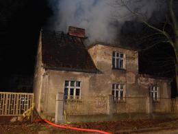 Pożar domu w Opolu