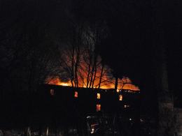 Ogromny pożar w Kluczborku