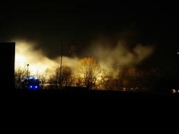Pożar dawnej fabryki
