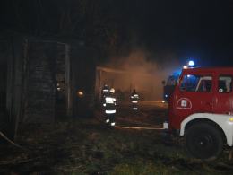 Pożar w stadninie koni
