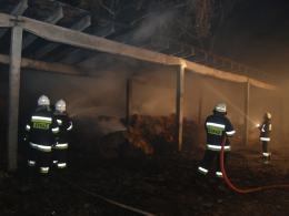 Pożar w stadninie koni