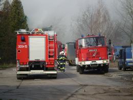 Pożar hali na Oleskiej